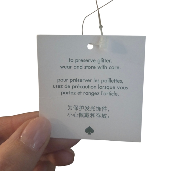 NWT Kate Spade Glitter Tinsel Tote – Rose Gold - Picture 7 of 8